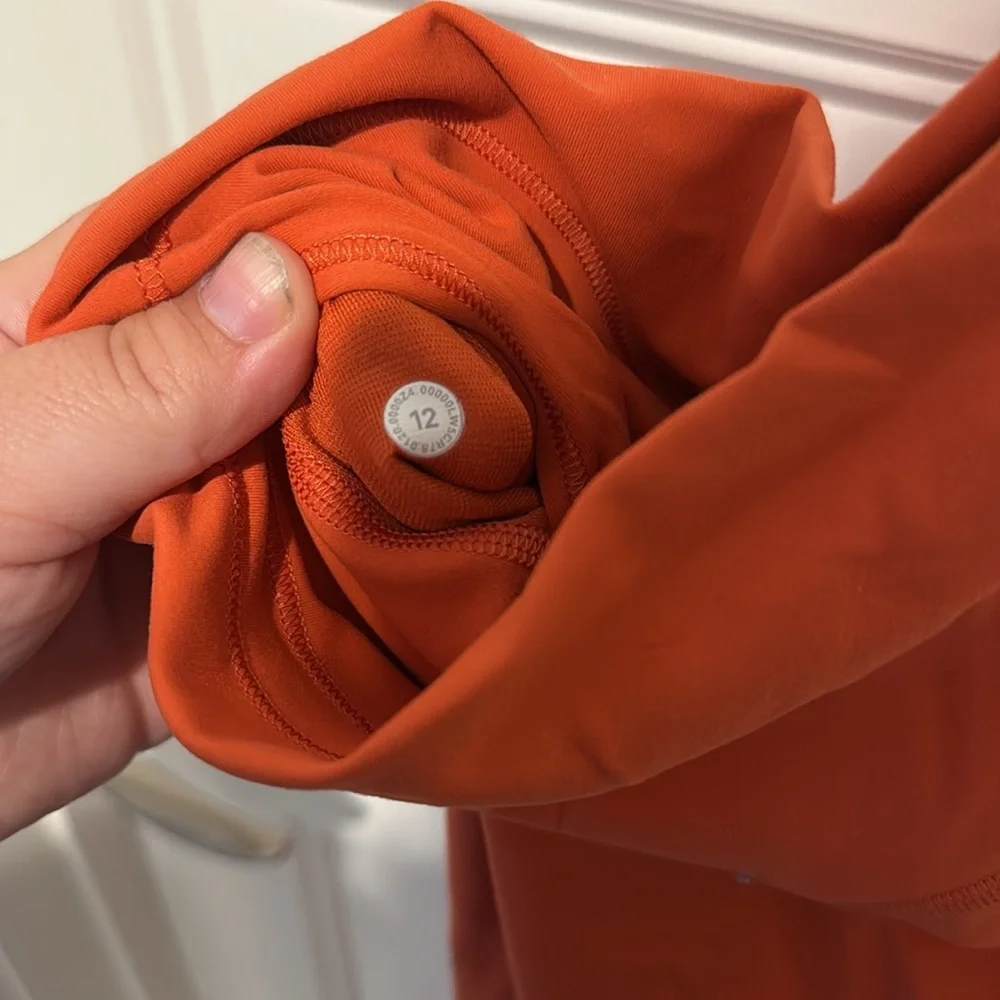 Lululemon 12 orange wunder train leggings great condition - Picture 5 of 5